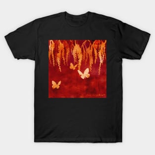 Wisteria and Butterflies Negative Painting Blaze T-Shirt